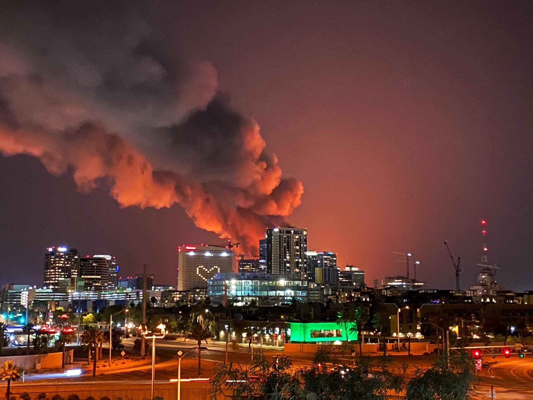 Massive fire in downtown Phoenix