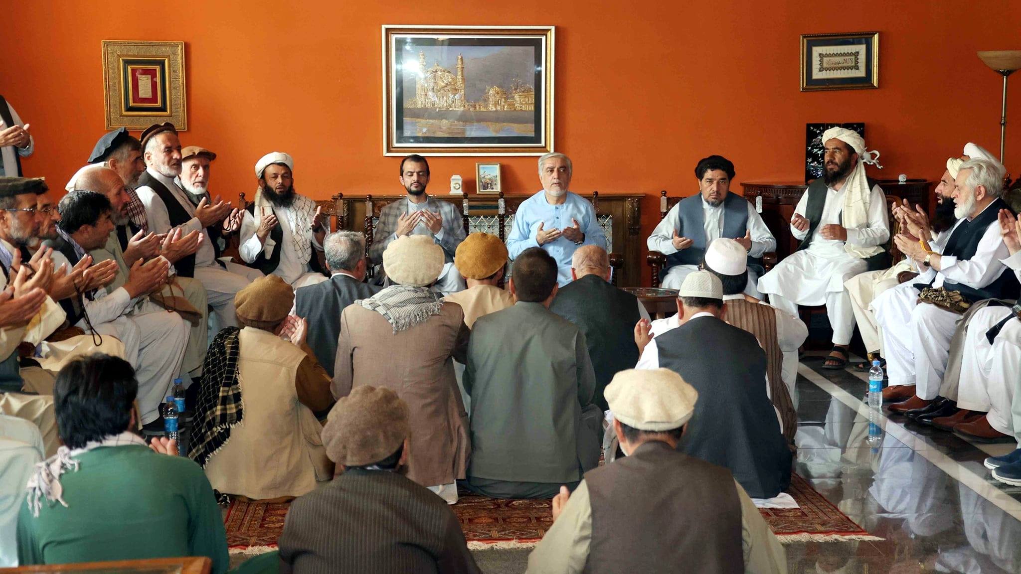 Abdullah meeting with Panjshir elders