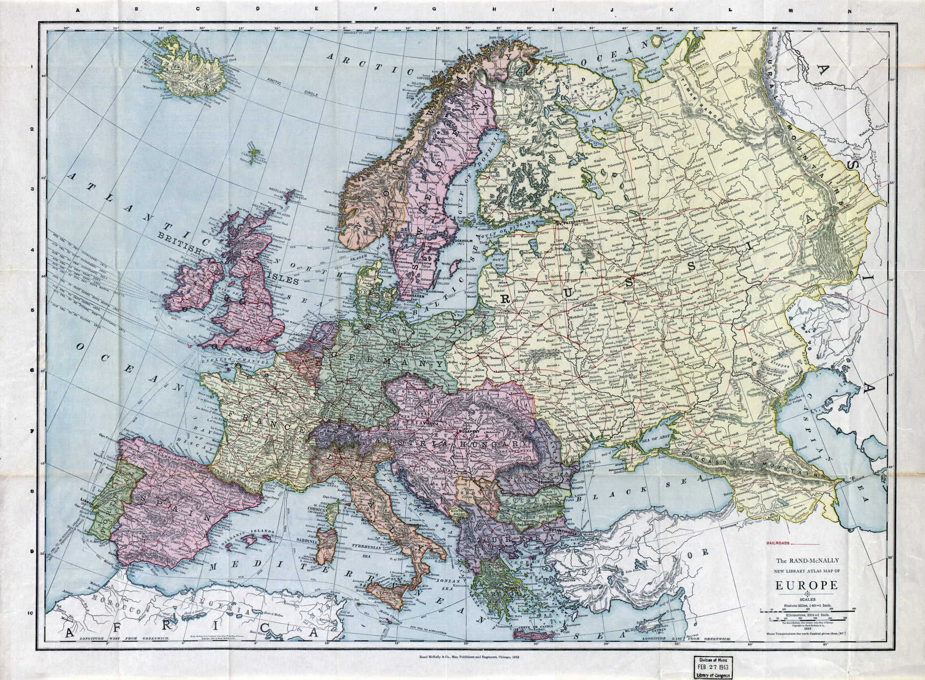 Rand McNally & Co., Map Publishers and Engravers, Chicago...