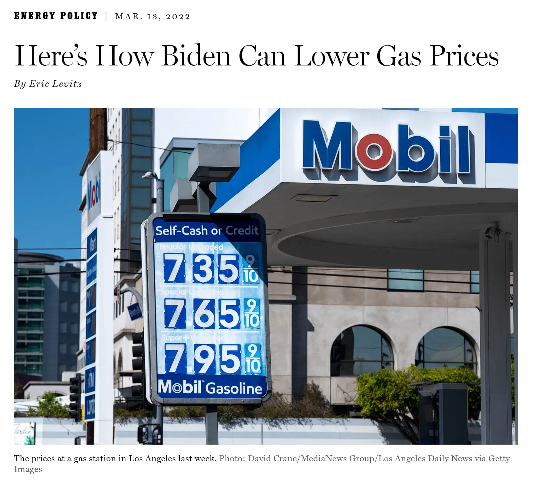 Biden should mandate gas prices lower, that always works