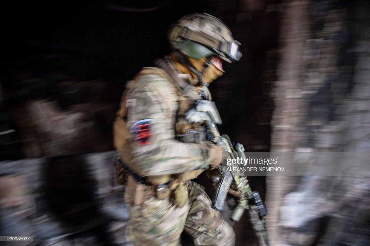 Russian special forces in Mariupol, Ukraine