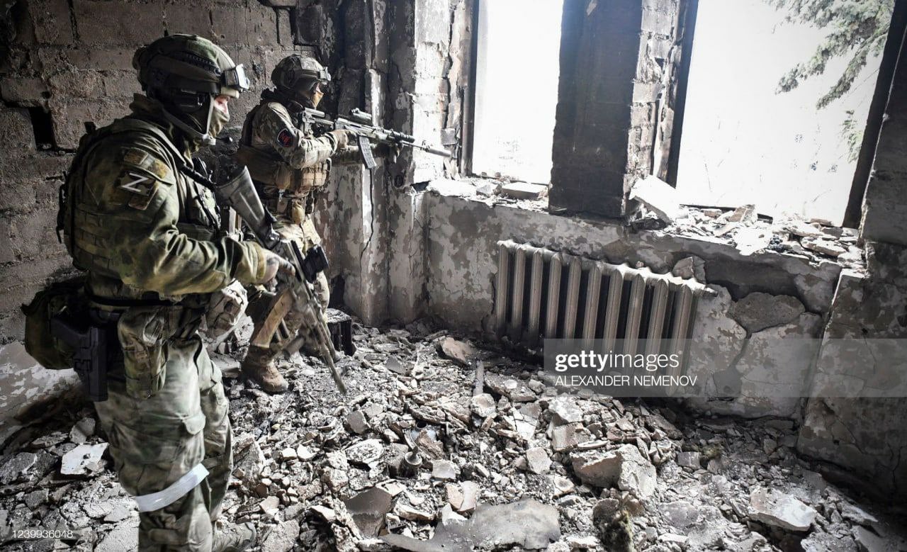 Russian special forces in Mariupol, Ukraine