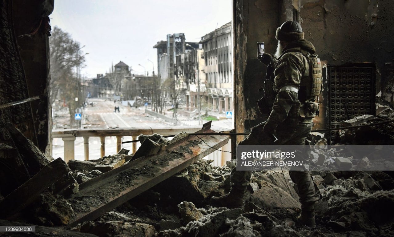 Russian special forces in Mariupol, Ukraine