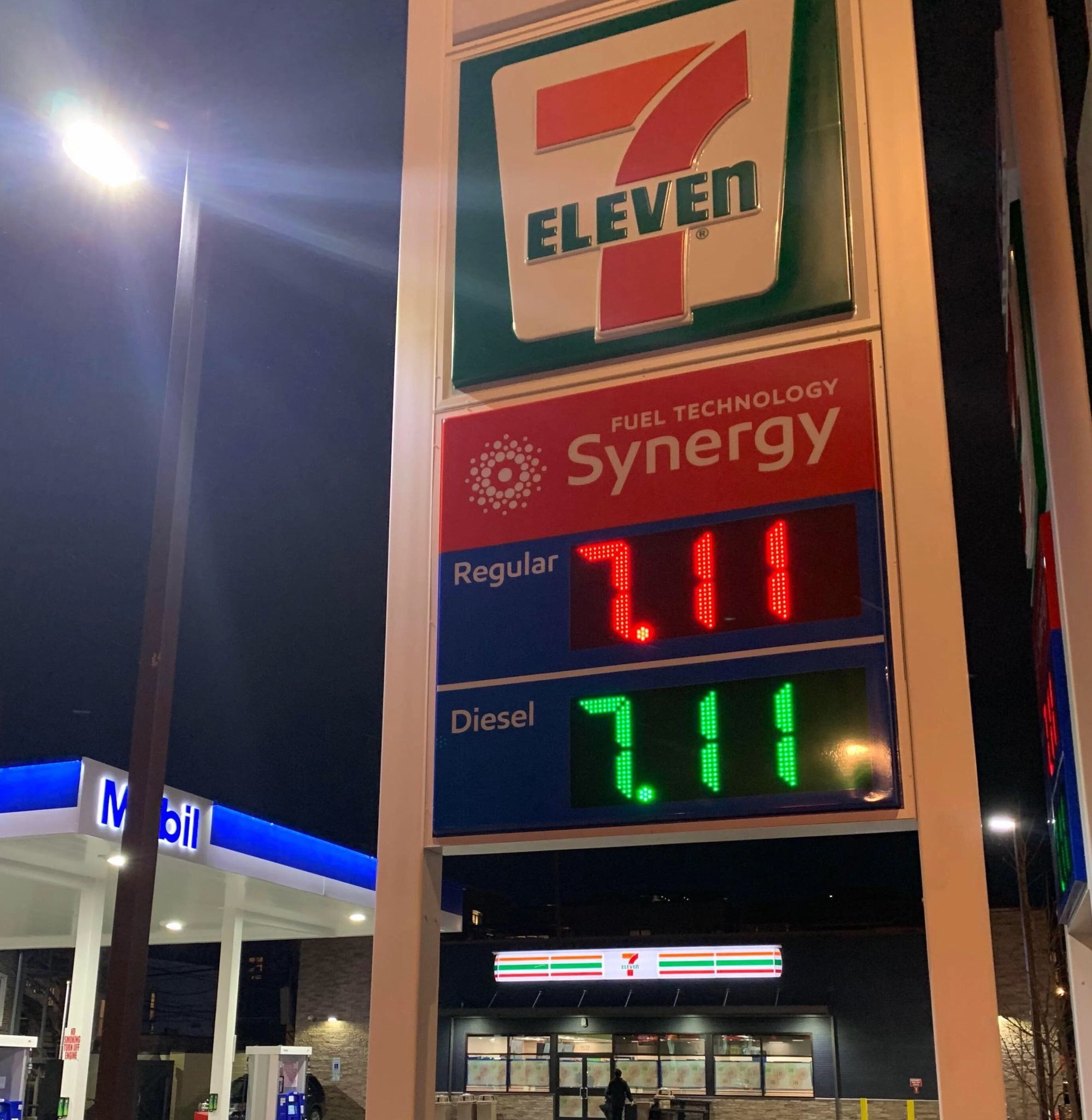 7-Eleven gas is .11 a gallon