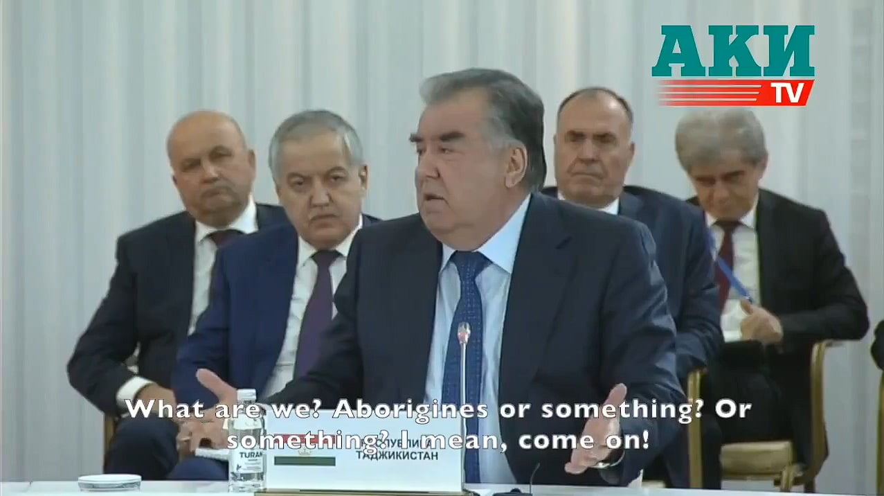 Tajikistan president Rahmon demands respect from Russian president Putin...