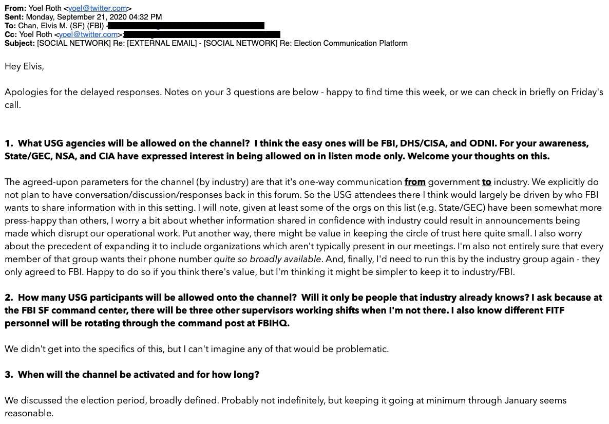FBI Chan / Twitter Roth set up encrypted messaging...