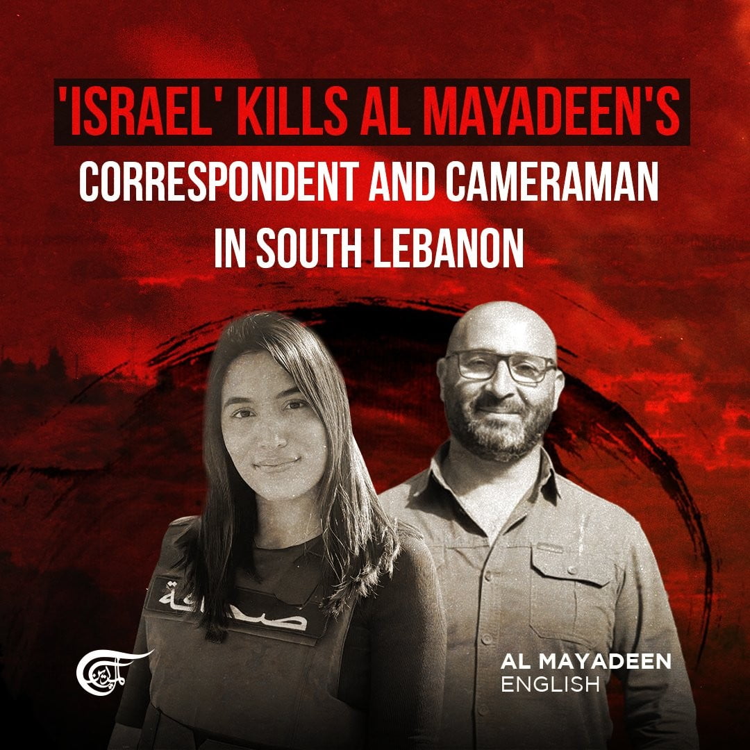 Israeli drone strike on two Al Mayadeen reporters in...