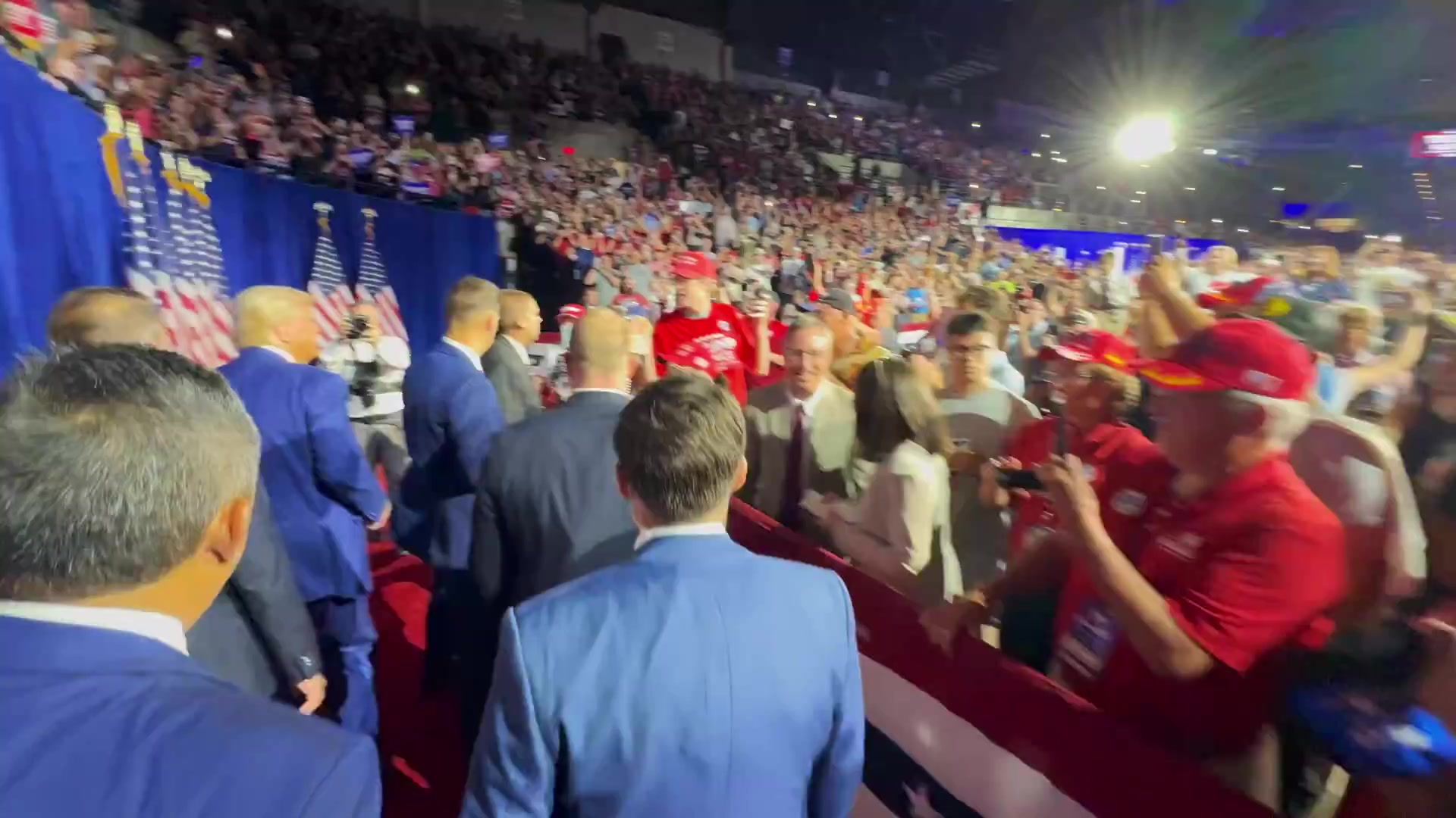 Tulsi introduces Trump in Wisconsin