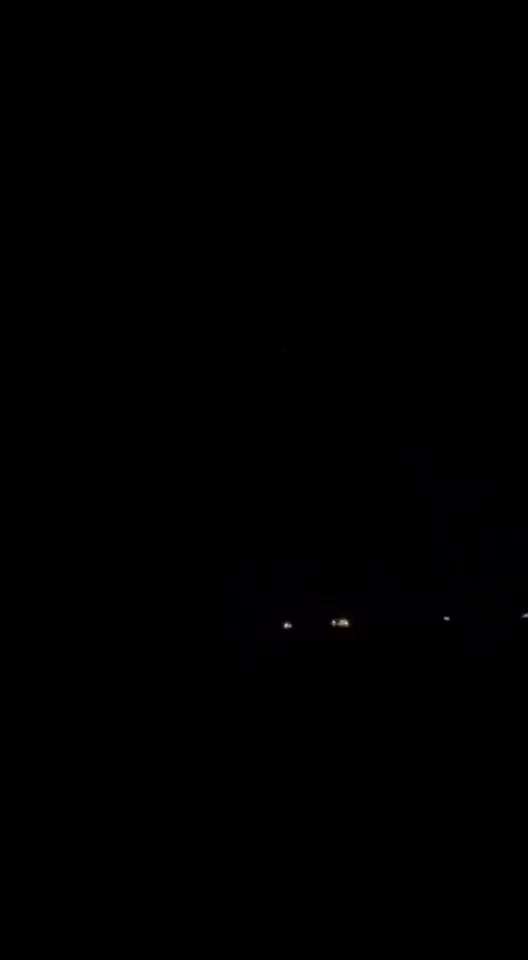 Syrian air defense intercepting hostile targets over Tartus, Syria