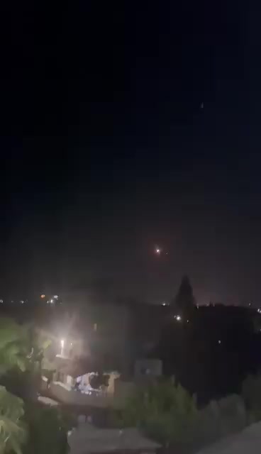 Syrian air defense intercepting hostile targets over Tartus, Syria