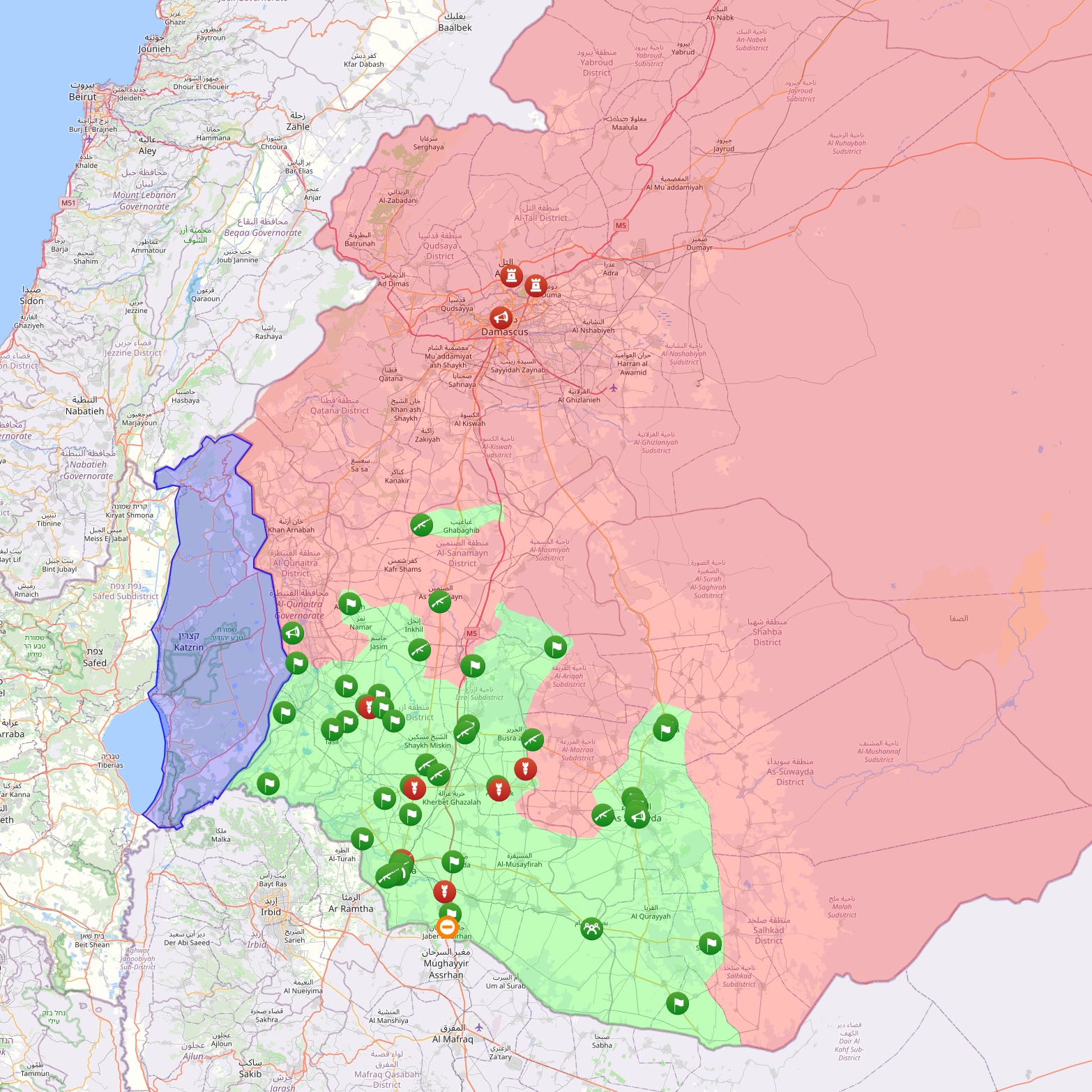 Syrian rebels of the Southern Operation Room capture the...