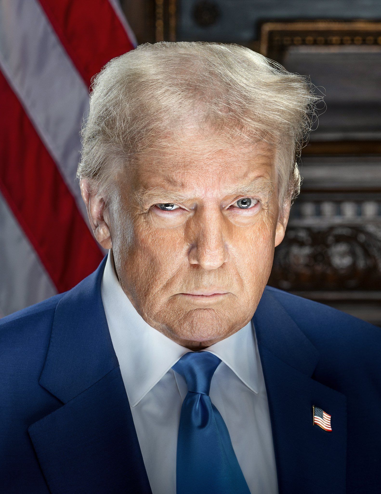 Trump's official portrait for his second presidency