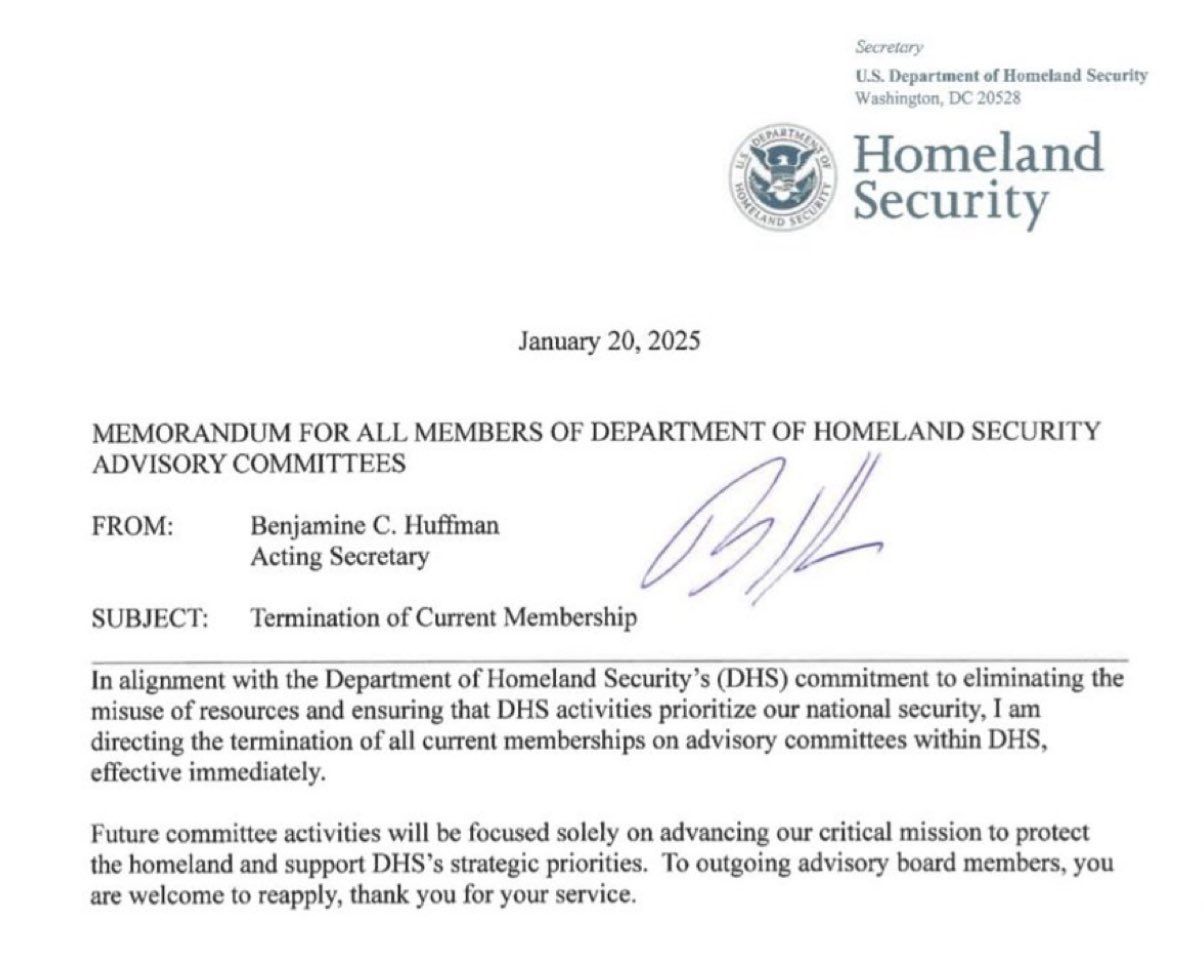 Trump acting DHS secretary terminates all Department of Homeland...